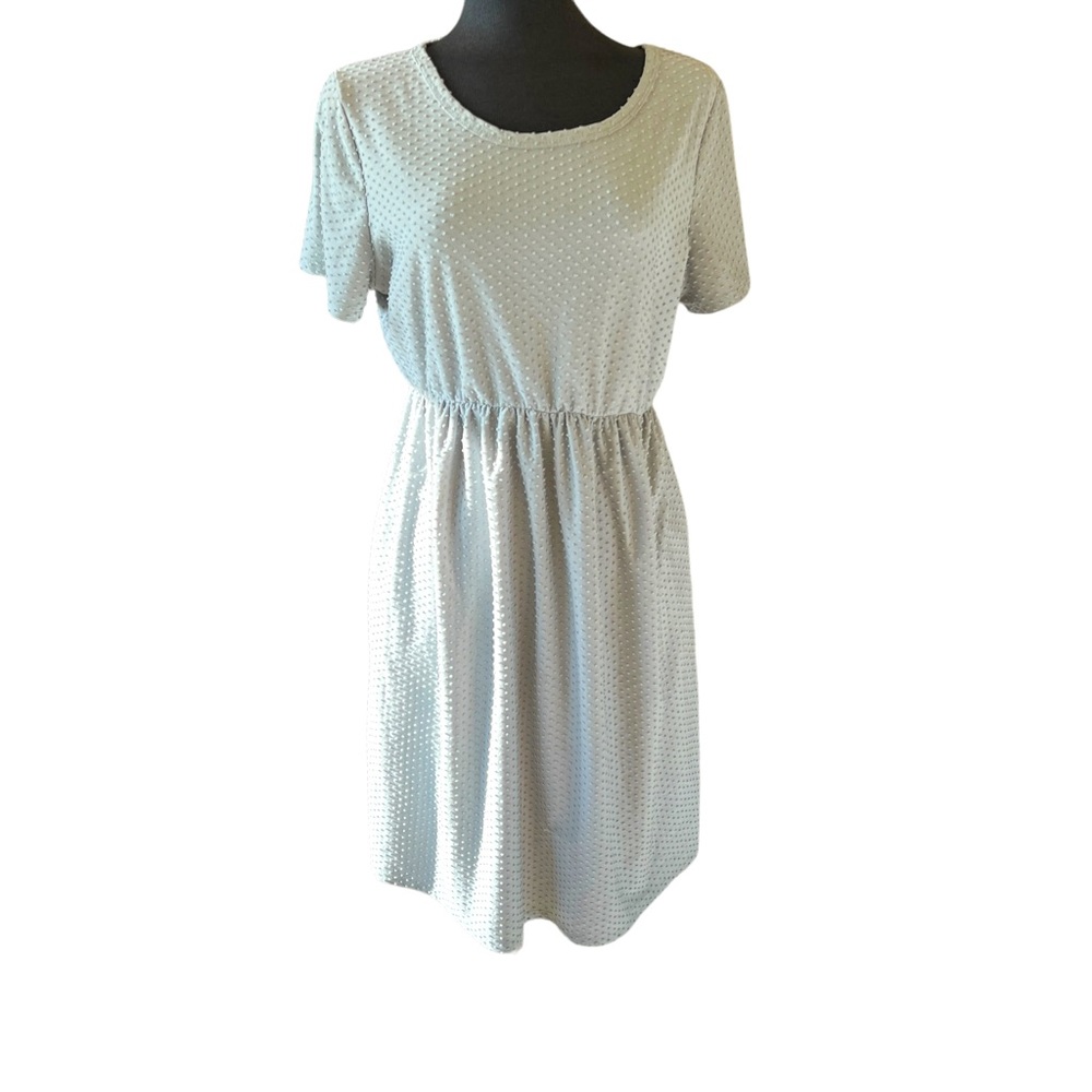 HELLO MIZ Maternity Dress Woven Dots Size XL